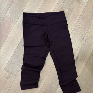 Lululemon Athletica Wunder Under Deep Plum Capris